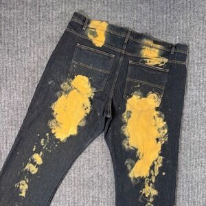 VTG Thrill Jeans Mens 44x32 Distressed Denim Baggy Skater Grunge Y2K Streetwear